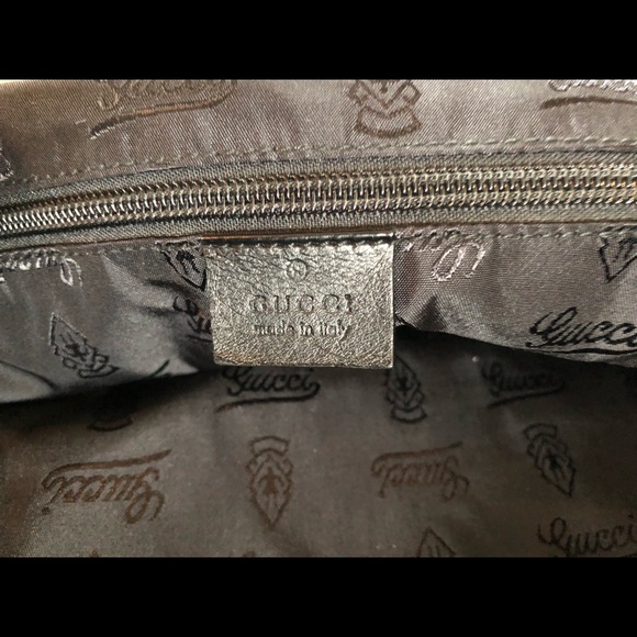 Men’s GUCCI leather duffle bag with braided strap - Picture 5 of 7
